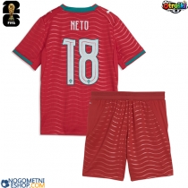 Otroški Nogometni dresi Portugalska Pedro Neto #18 Domači SP 2026 Kratek Rokav (+ Kratke hlače)